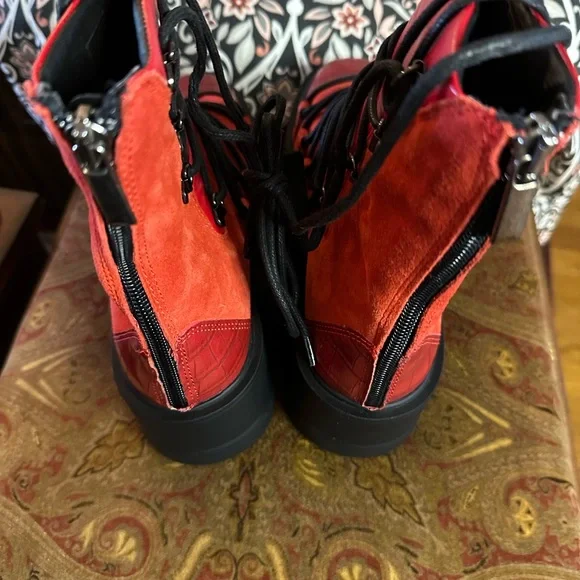 Free People Simone Wedge Platform Wedge Boots - Picture 4 of 5